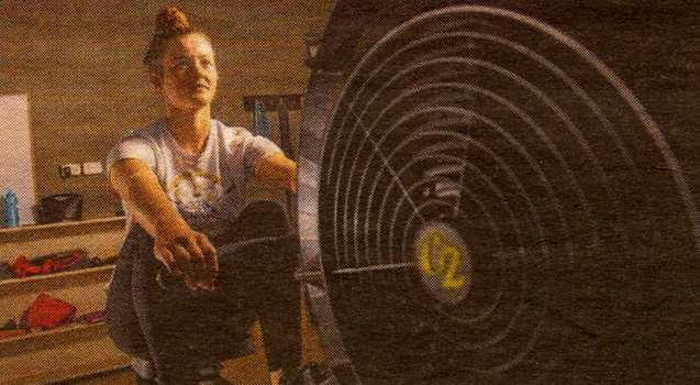 Colour photo of Livia Rosaia exercising