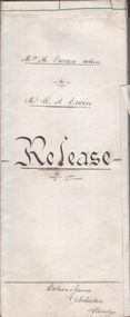 Legal record - ERWIN Charles - Release, Watson, James & Rogers, Rogers Collection, 1921