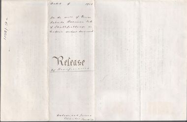 Legal record - BERRIMAN Grace Roberts - Probate, Watson, James & Rogers, Rogers Collection, 1913