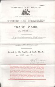 Legal record - BETTERIDGE Dykes Alexander, Watson, James & Rogers, Rogers Collection, 1911