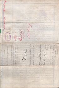 Legal record - BOCKELMANN Heinrich Christian - Probate, Watson, James & Rogers, Rogers Collection, 1905