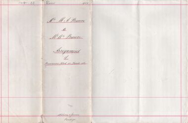 Legal record - BROWN Mary Ann - Assignment, Watson, James & Rogers, Rogers Collection, 1912