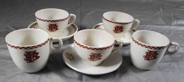 Domestic object - Favaloro Collection: Cups and saucers, 1966