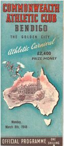 Programme - Athletic Carnival Bendigo, 1948