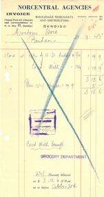 Financial record - INVOICE COLLECTION: Norcentral Agencies
