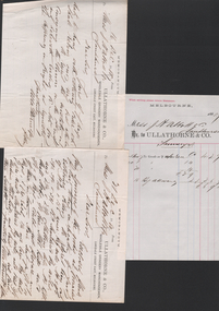 Administrative record - Abbott Collection: 1880 & 1908 - 14 items of individual correspondence from 11 companies addressed to J.H. Abbott & Co. from a number of companies