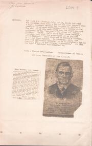 Document - William 'Abednego' Thompson