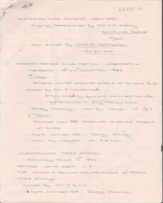 Document - Bendigo, the Racehorse