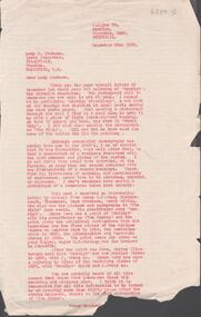 Letter - Bendigo the Racehorse