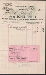 Administrative record - Abbott Collection: 1913 invoices & correspondence - correspondence from 61 individual companies addressed to J.H. Abbott & Co
