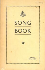 Booklet - Song Book - Bendigo High School