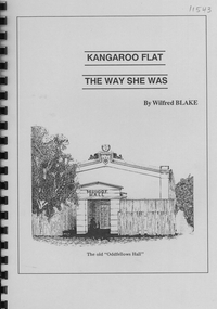 Booklet - Kangaroo Flat - The Way She was by Wilfred Blake, 1993