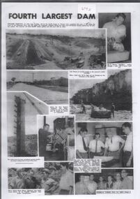 Document - Collection of photographs from newspaper on a single page