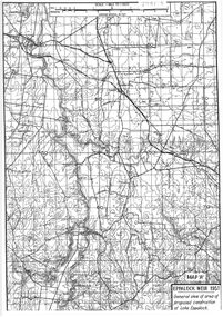 Map - General view of area of proposed construction of Lake Eppalock.  Map 'A'