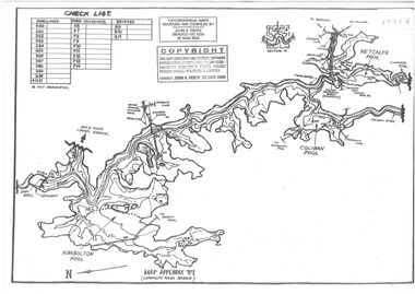 Map - Black and white map pertaining to Lake Eppalock