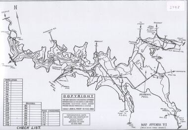 Map - Black and white map pertaining to Lake Eppalock