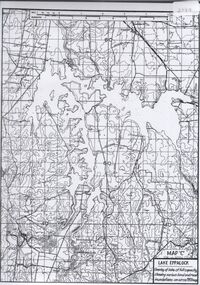 Map - Map of overlay of lake Eppalock at full capacity.  Map 'C'