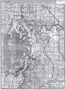 Map - Laminated map of Lake Eppalock empty.  Map 'D'