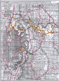 Map - Map of Lake Eppalock shoreline when empty