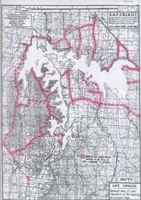 Map - Laminated map of Lake Eppalock at full capacity
