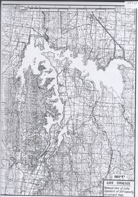 Map - Laminated map of Lake Eppalock at full capacity.  Map 'E'