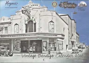 Ephemera - Vintage Calendar of Bendigo.  2016
