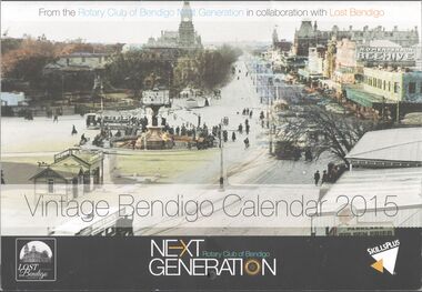 Ephemera - Vintage Bendigo calendar, 2015