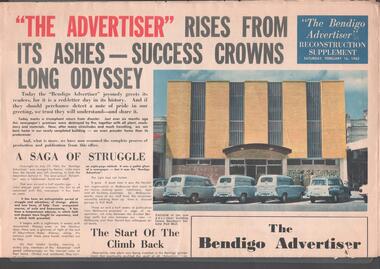 Newspaper - BENDIGO ADVERTISER COLLECTION: Reconstruction Supplement