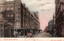 This coloured card shows a city street lined with large commercial buildings and a horse-drawn cart; on the card is printed “Market Street, Sydney” and “Oceanic Series (Copyright).”