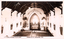 This black-and-white card shows the interior of a church with pews facing an altar; on the card is printed “EXAUDI PRECES NOSTRAS DOMINE”, “C. V. Jackson, Newsagent, Yass, No. 6807” and “CHURCH OF ST. AUGUSTINE, YASS”.