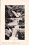 This black-and-white card shows a series of waterfalls cascading over rocky ledges in a forested gorge; on the card is printed “THIRD FALL and CASCADES, Fitzroy, Moss Vale.”
