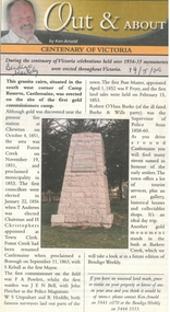 Newspaper - Newspaper articles by Ken Arnold, Out &About, 2000 - 2003