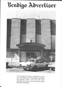 Memorabilia - Bendigo Advertiser Collection: Bendigo Advertiser booklet