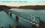 This coloured card shows a long railway bridge crossing a broad river; on the card is printed “1789 - Hawkesbury River Railway Bridge, nr. Sydney.”