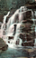 This coloured card shows a waterfall cascading over tiered rocks in forest; on the card is printed “Sylvia Fall, Blue Mountains, N.S.W.”