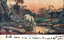 This coloured card shows a horse drinking from a stream near a rustic hut; on the card is printed “HIS OLD HOME”. The handwriting reads: “With love and a happy Xmas & New Year.” The underlined signature appears to be “F. J. Hull”