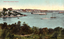 This coloured card shows Sydney Harbour with ships, boats and waterfront buildings: On the card is printed “Berry’s Bay, Sydney Harbour”.