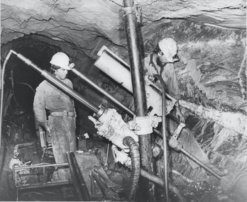 Photograph - AUSTIN COLLECTION:  Rock Drill, Williams United Gold Mine, Eaglehawk, 1987