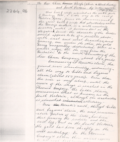 Document - ALBERT RICHARDSON COLLECTION: NEW CHUM LINE OF REEF MINES 1861, 1970's