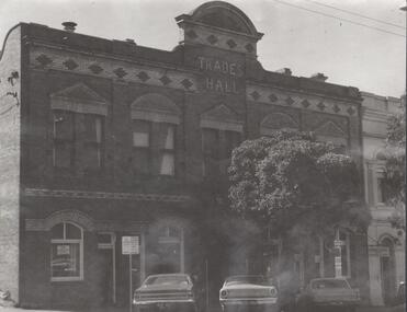 Document - National Trust Collection: Bendigo Trades Hall, View Street