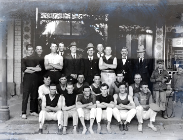 Group of men, maybe a team of runners.