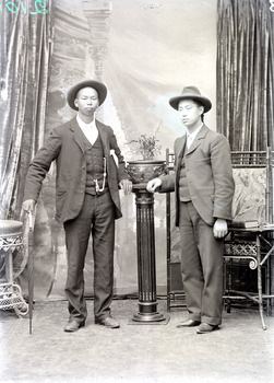 Photo of Mr Ah Gay and one other, 19/1/1903