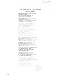 Document - The Pitcher Dressers, W.G. O'Neill, Unknown