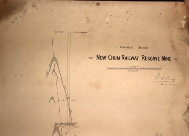 Plan - New Chum Railway Reserve Gold Mine, W.H. Cundy, Mining Engineer, Unknown