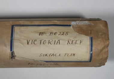 Plan - Victoria Reef Surface Plan, W.H. Cundy, Mining Engineer, 1908
