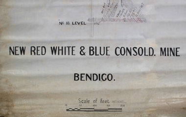 Plan - New Red White and Blue Consolidated Mine, Bendigo, unknown