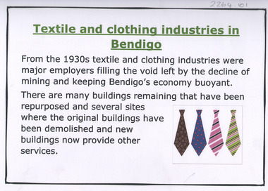 Booklet - Textile and Clothing Industries Bendigo, Barbara Poustie, Textile and clothing industries in Bendigo