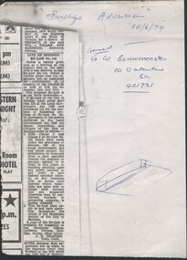 Container - National Trust Collection:  City of Bendigo By-Law No. 114 published in Bendigo Advertiser 28/06/1979, 28/06/1979
