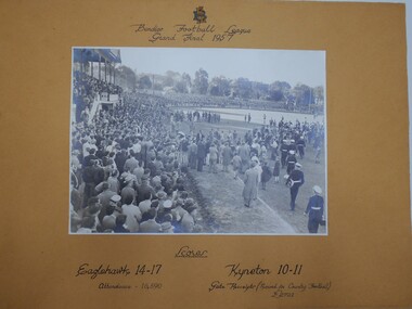 Photograph - Bendigo Football League Grand final 1957, 1957