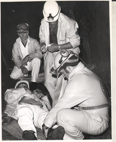 Photograph - Austin Collection: mine rescue team, 1980's